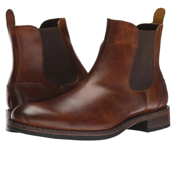 Wolverine 1000 Mile Shoes Men’s 10.5 Montague Pull On Chelsea Boot Red Brown - Picture 1 of 9